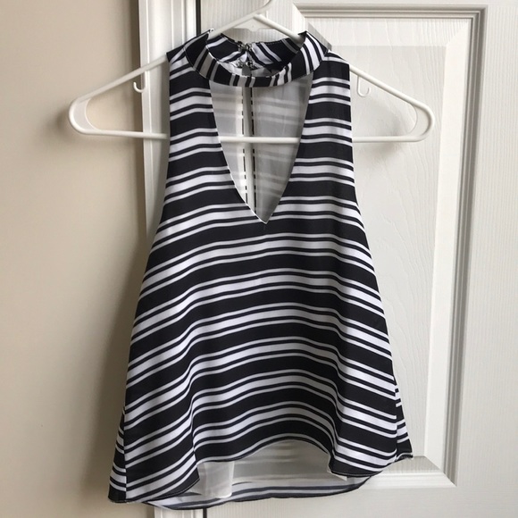 SOLD Olivaceous Striped crop top XS - Picture 4 of 4